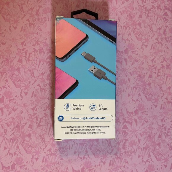 Brand New JW (Just Wireless) 6ft Cable USB-C Connector - Picture 9 of 9